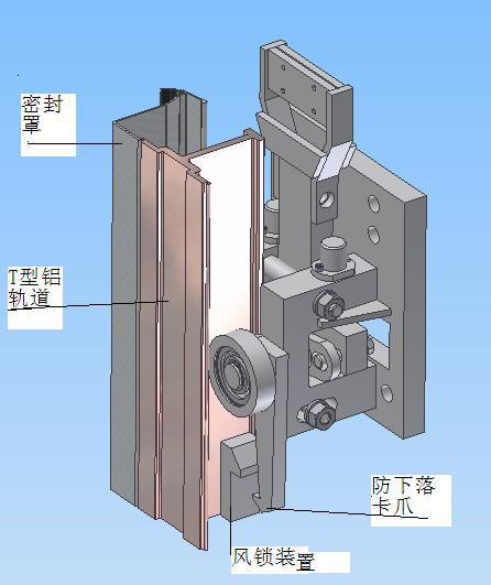 柔性大門（mén）示意圖